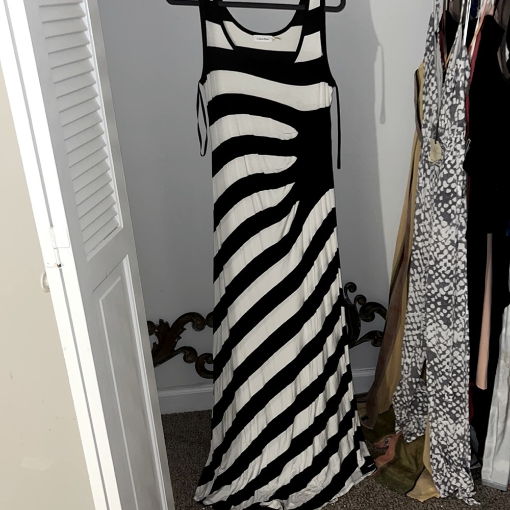Ruched to side asymmetrical maxi